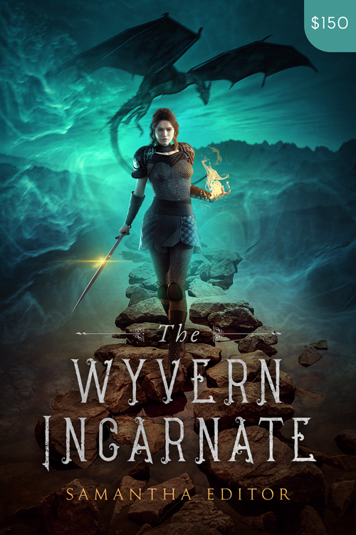 Premade Fantasy Book Cover Design: The Wyvern Incarnate